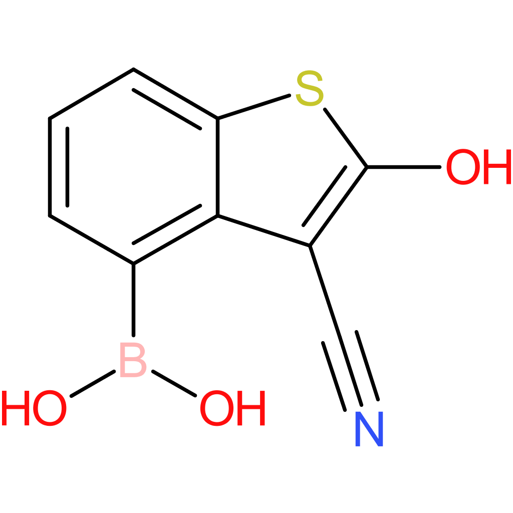 3-cyano-2-hydroxybenzothiophene-4-boronic acid