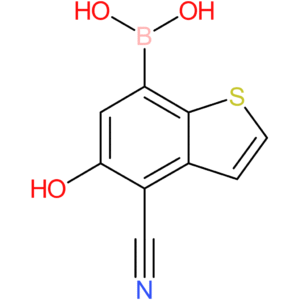 4-cyano-5-hydroxybenzothiophene-7-boronic acid