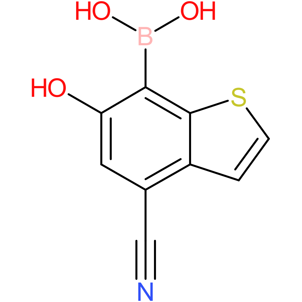 4-cyano-6-hydroxybenzothiophene-7-boronic acid