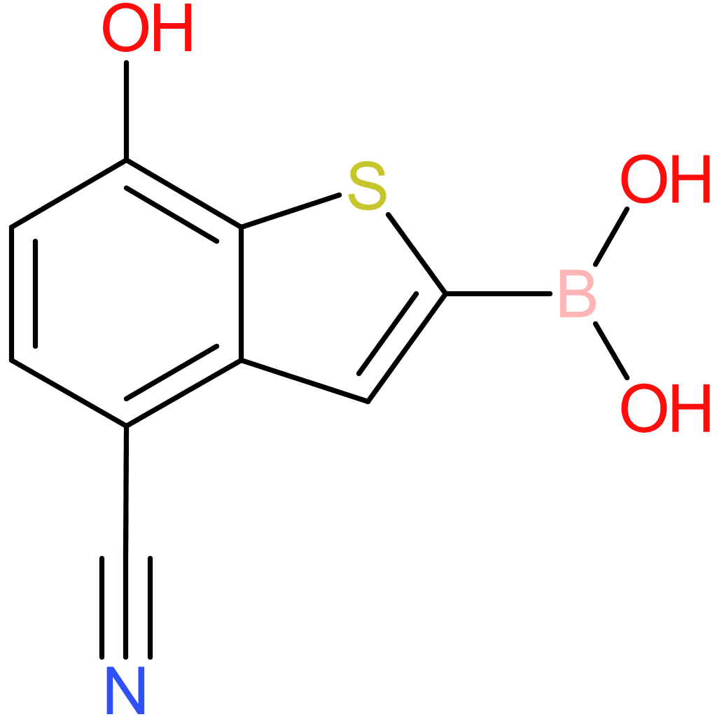 4-cyano-7-hydroxybenzothiophene-2-boronic acid
