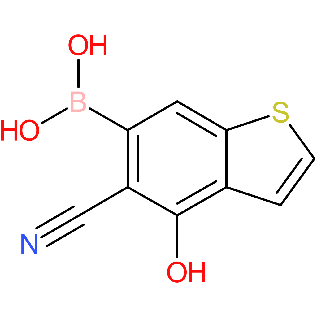 5-cyano-4-hydroxybenzothiophene-6-boronic acid