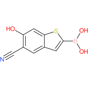 5-cyano-6-hydroxybenzothiophene-2-boronic acid