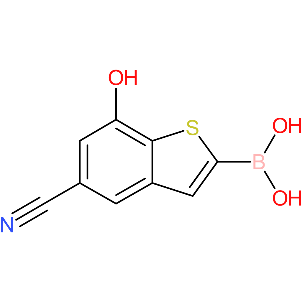 5-cyano-7-hydroxybenzothiophene-2-boronic acid