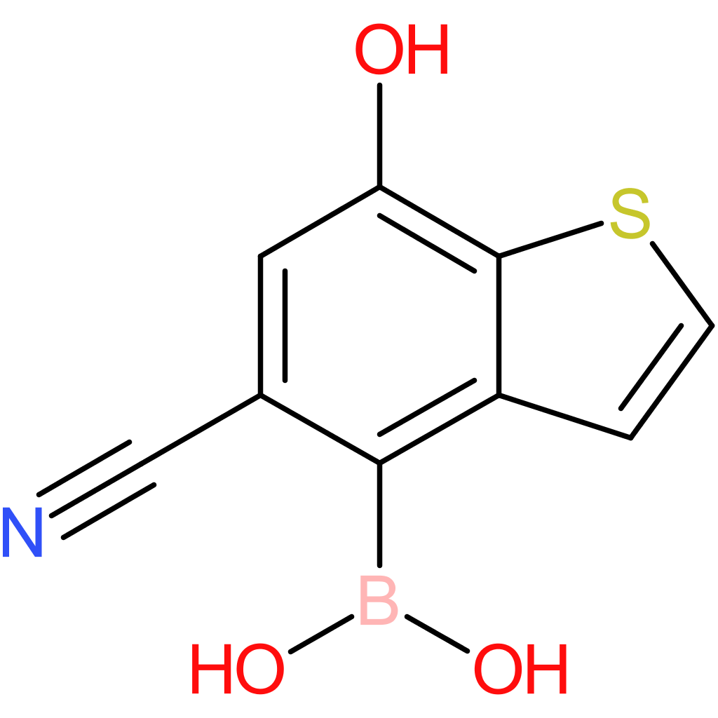 5-cyano-7-hydroxybenzothiophene-4-boronic acid