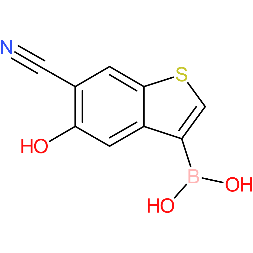 6-cyano-5-hydroxybenzothiophene-3-boronic acid