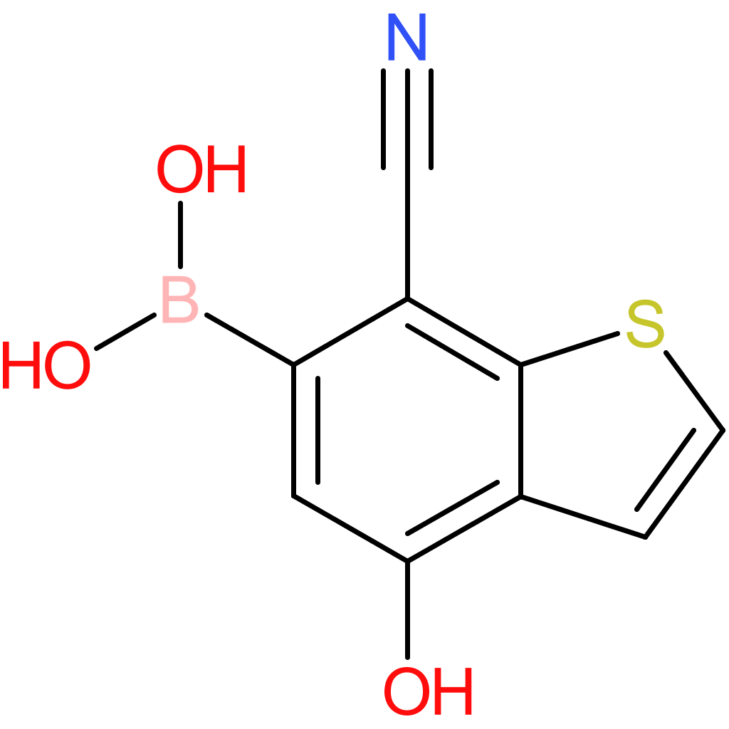 7-cyano-4-hydroxybenzothiophene-6-boronic acid