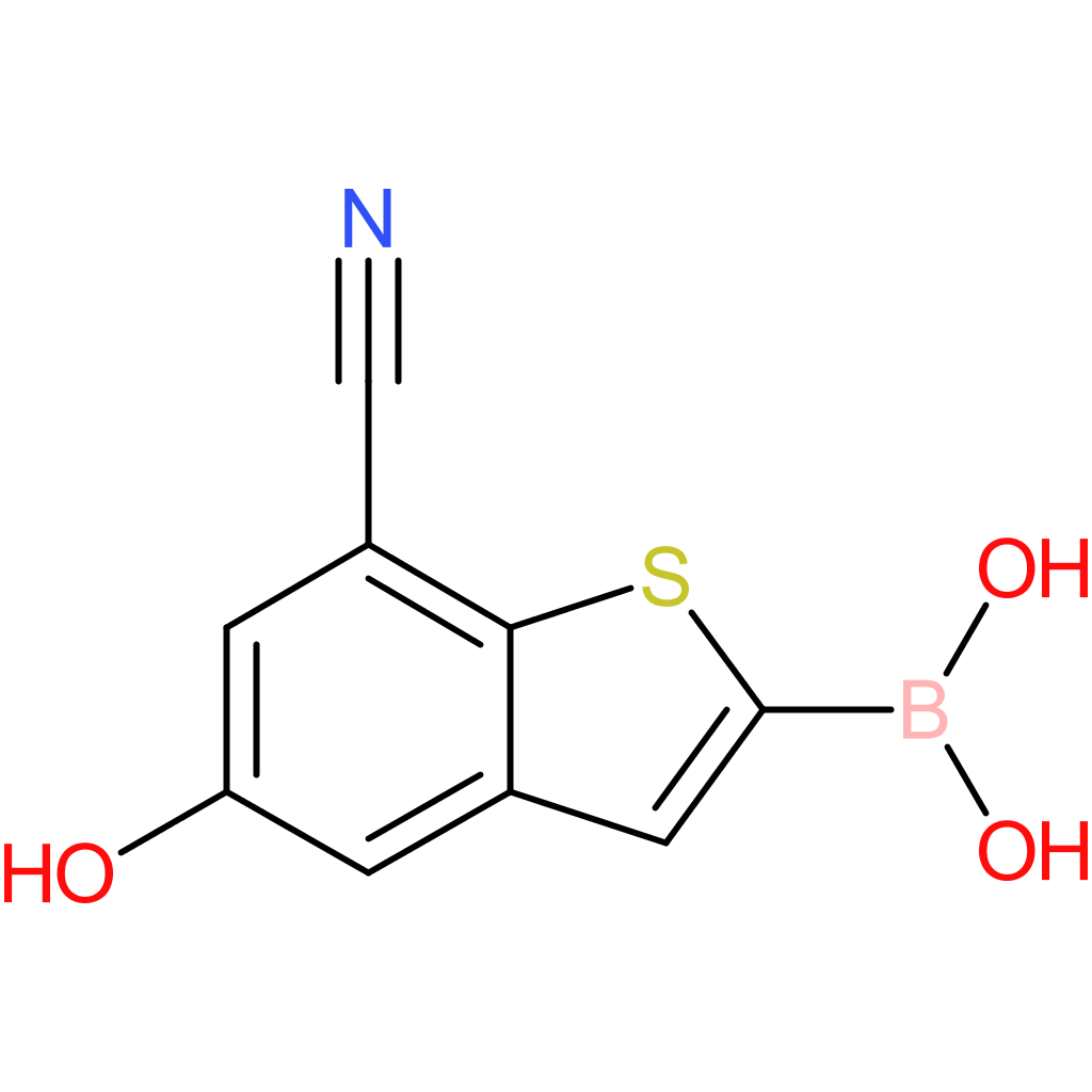 7-cyano-5-hydroxybenzothiophene-2-boronic acid