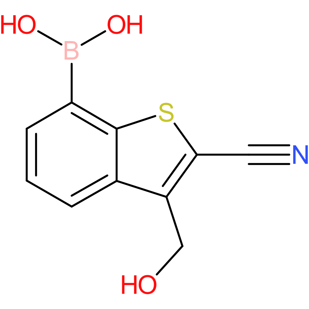 2-cyano-3-(hydroxymethyl)benzothiophene-7-boronic acid