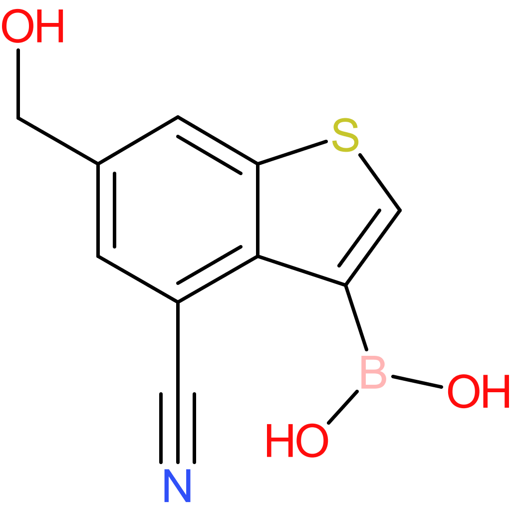 4-cyano-6-(hydroxymethyl)benzothiophene-3-boronic acid