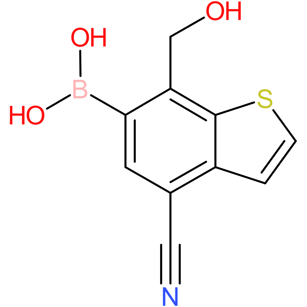 4-cyano-7-(hydroxymethyl)benzothiophene-6-boronic acid