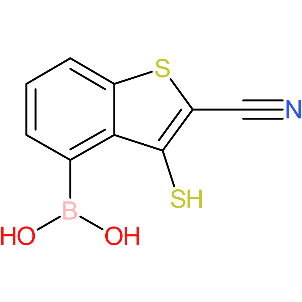 2-cyano-3-mercaptobenzothiophene-4-boronic acid