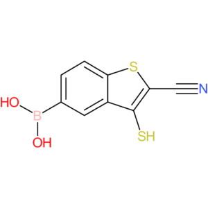 2-cyano-3-mercaptobenzothiophene-5-boronic acid