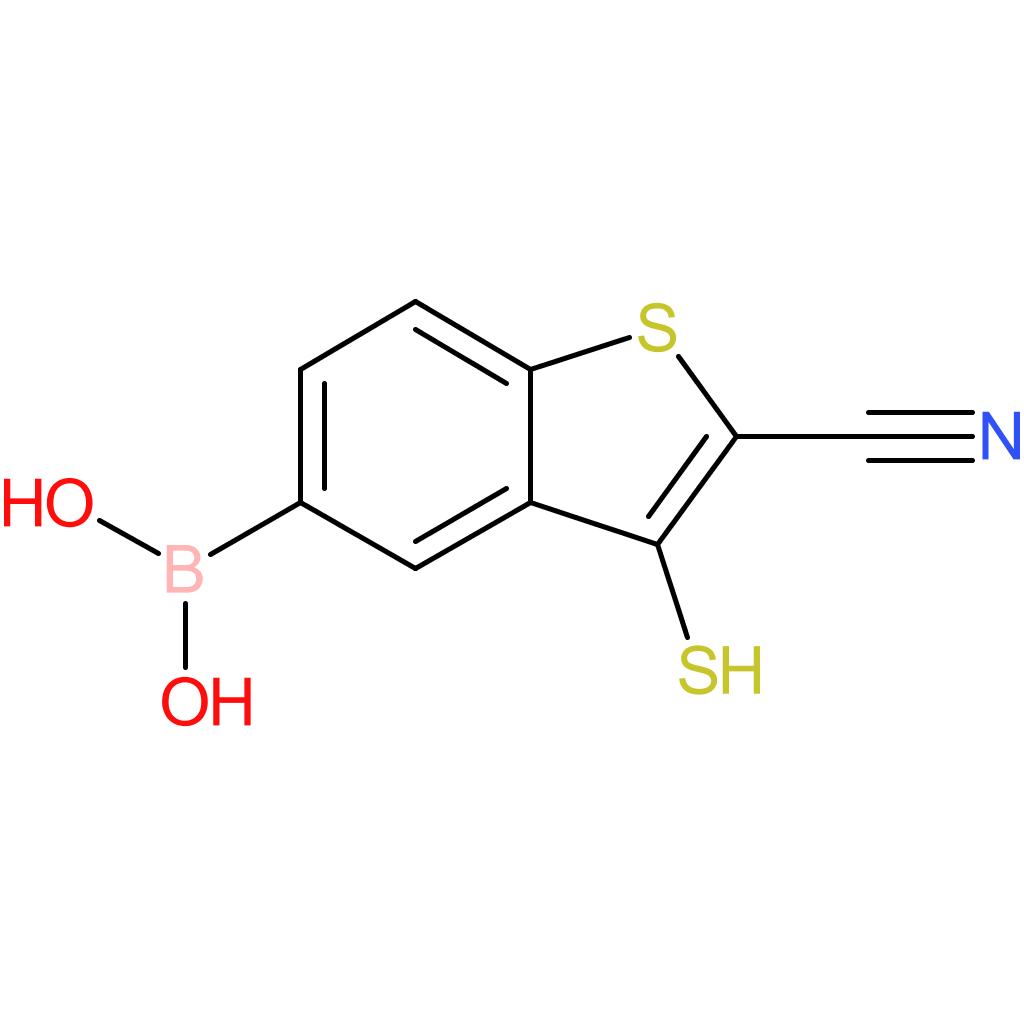 2-cyano-3-mercaptobenzothiophene-5-boronic acid