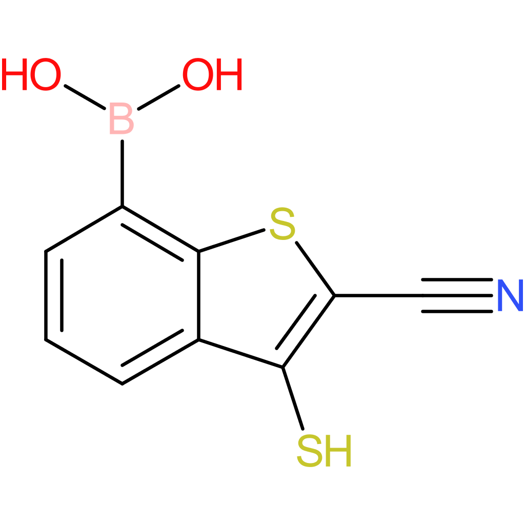 2-cyano-3-mercaptobenzothiophene-7-boronic acid