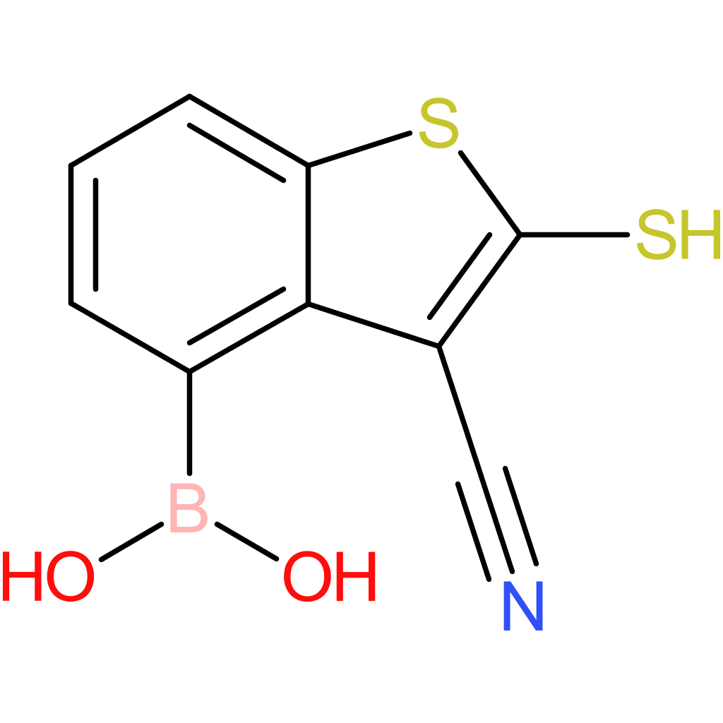 3-cyano-2-mercaptobenzothiophene-4-boronic acid