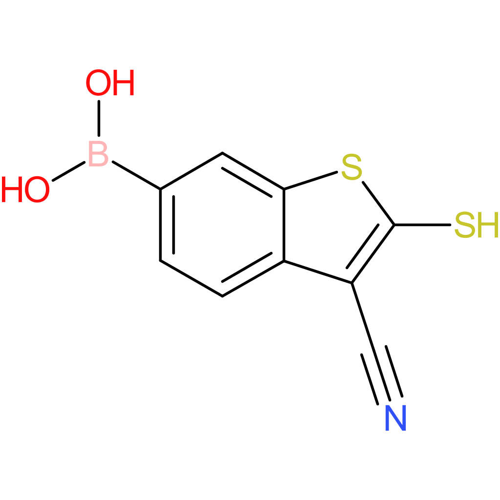 3-cyano-2-mercaptobenzothiophene-6-boronic acid
