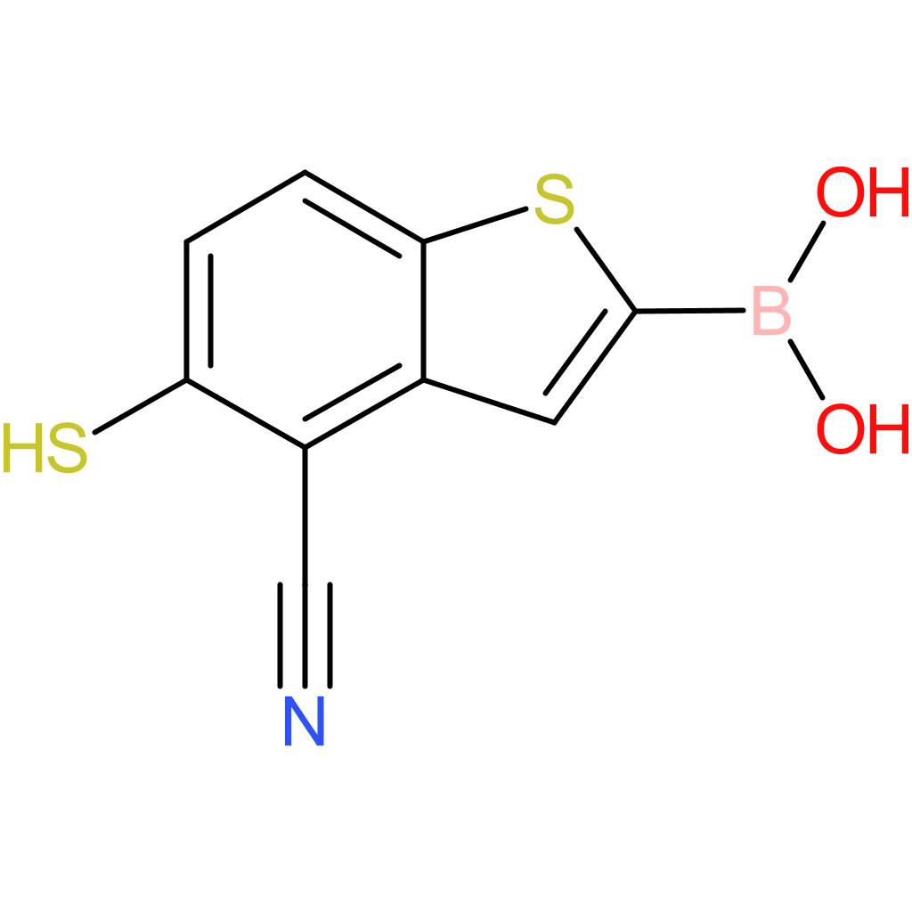4-cyano-5-mercaptobenzothiophene-2-boronic acid