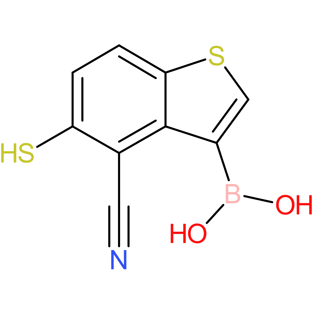 4-cyano-5-mercaptobenzothiophene-3-boronic acid