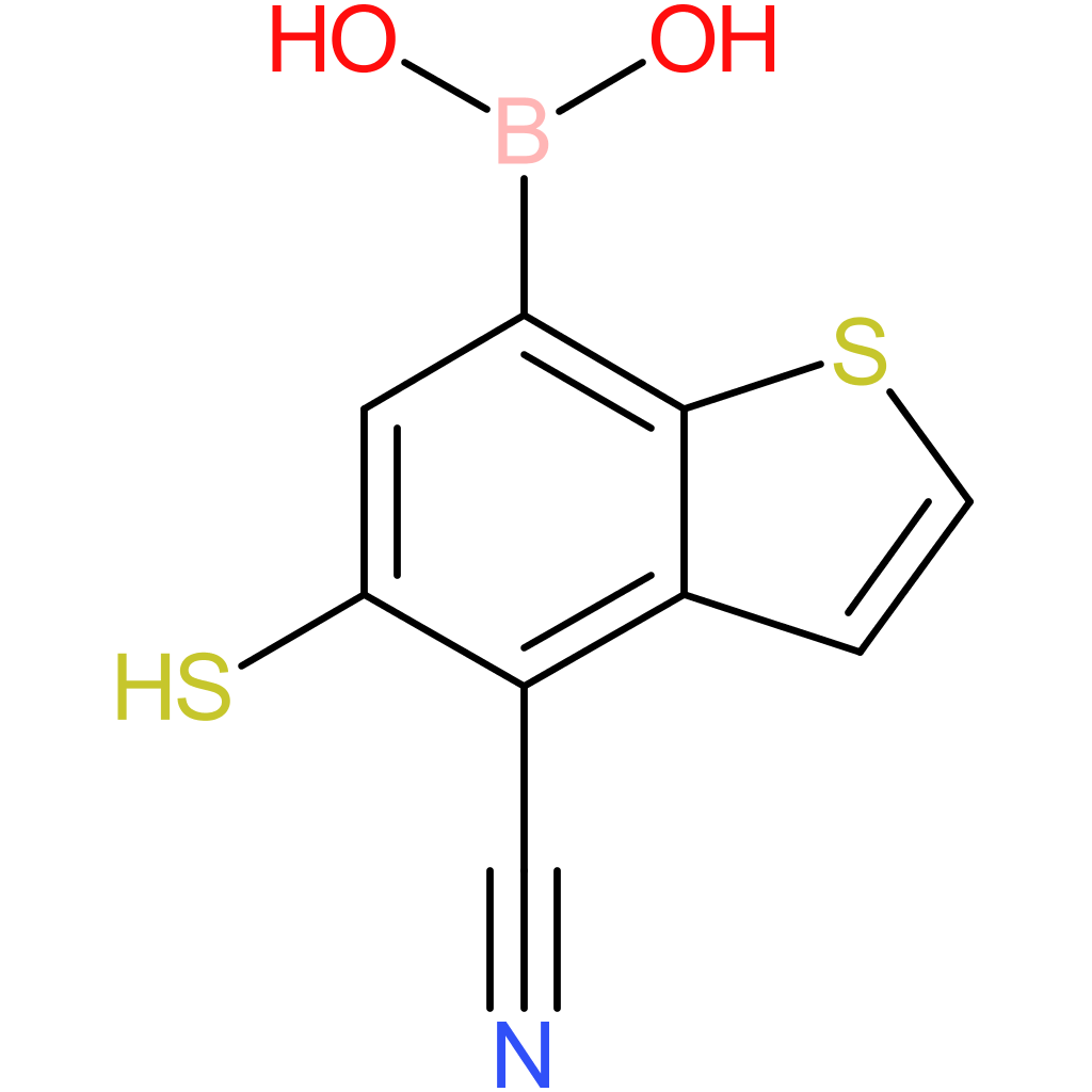 4-cyano-5-mercaptobenzothiophene-7-boronic acid