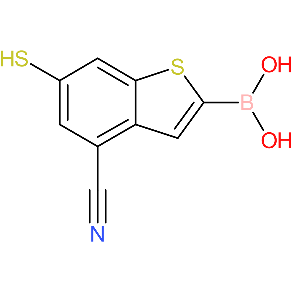 4-cyano-6-mercaptobenzothiophene-2-boronic acid