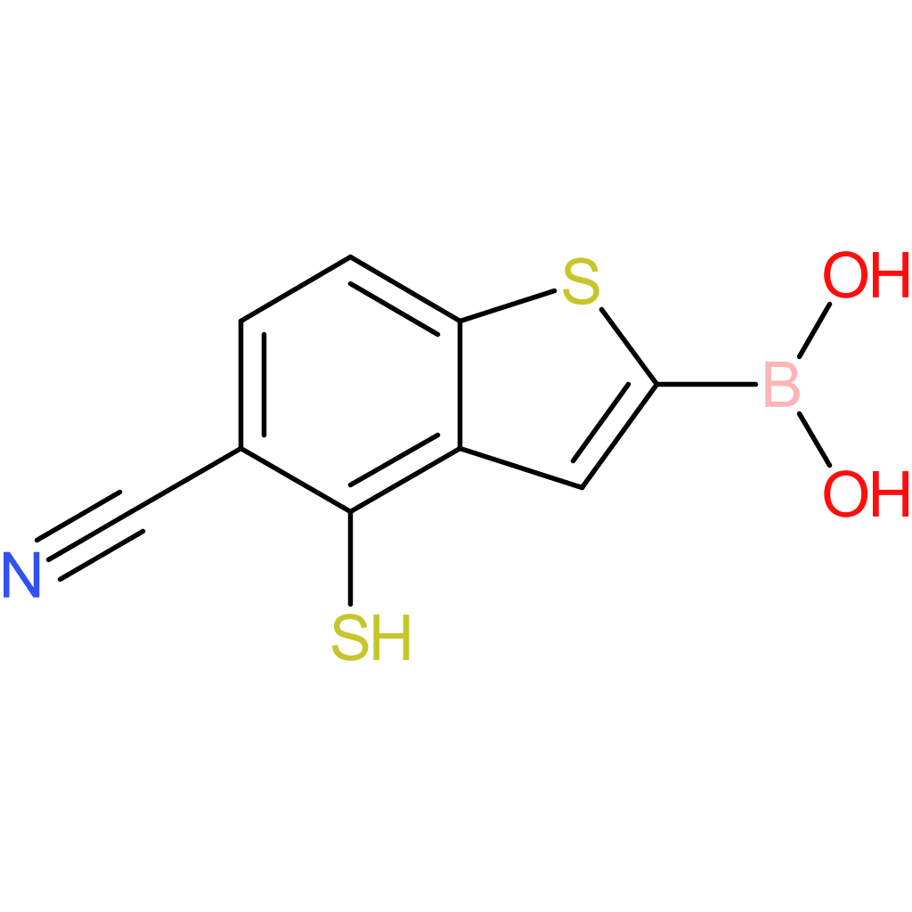 5-cyano-4-mercaptobenzothiophene-2-boronic acid