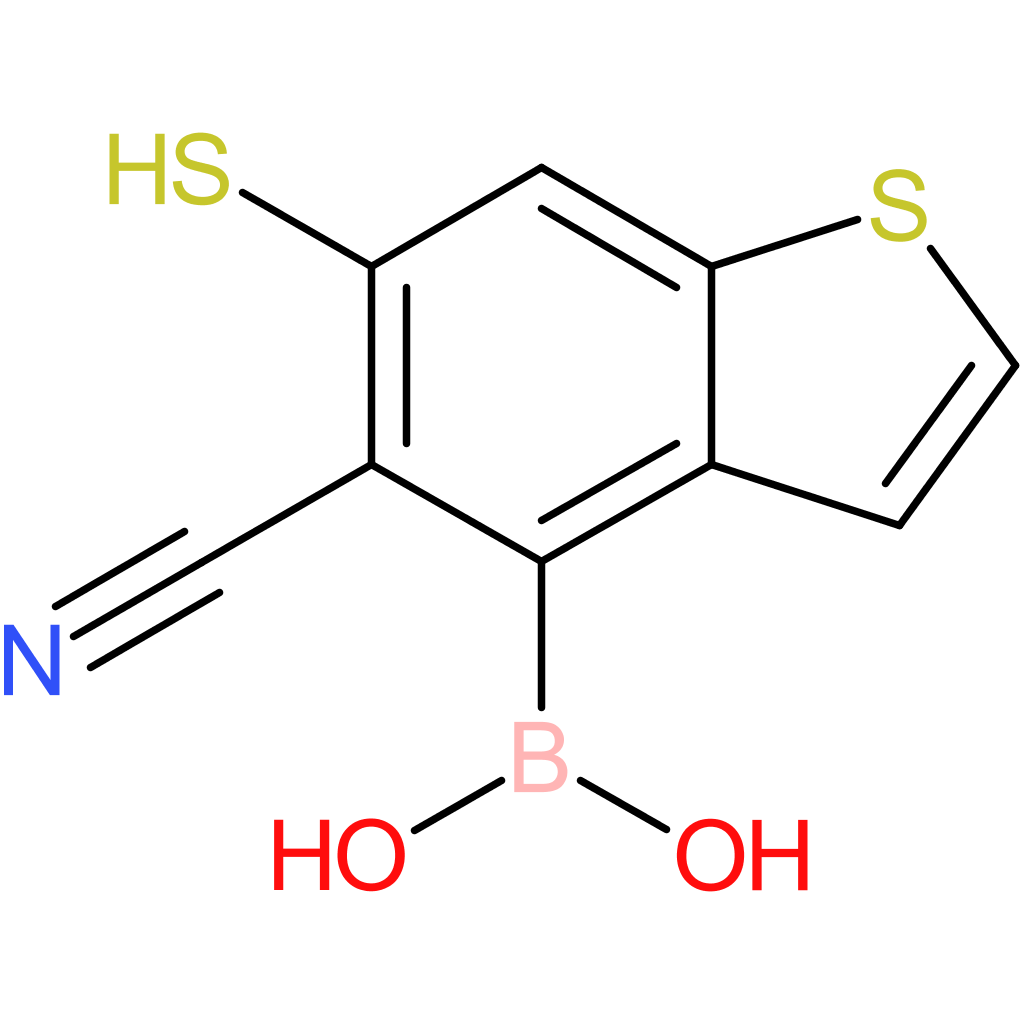 5-cyano-6-mercaptobenzothiophene-4-boronic acid