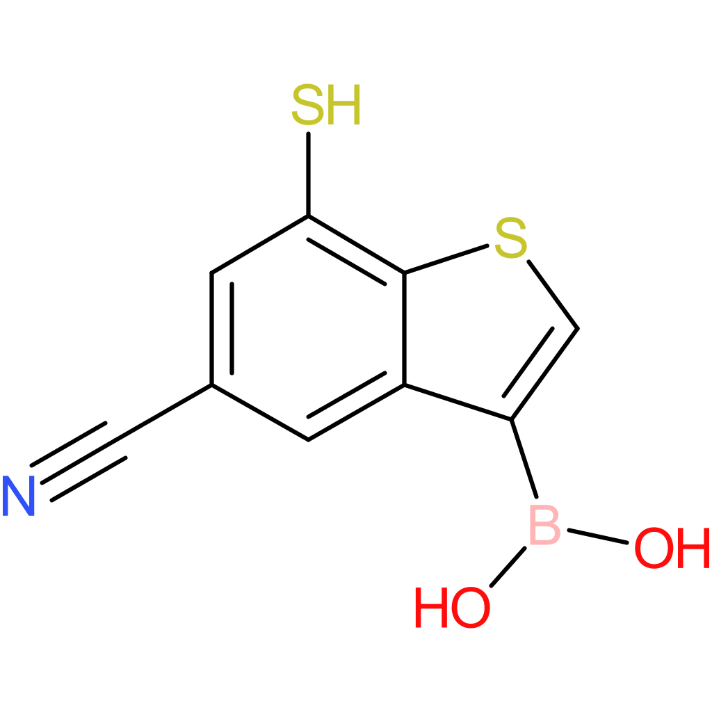 5-cyano-7-mercaptobenzothiophene-3-boronic acid