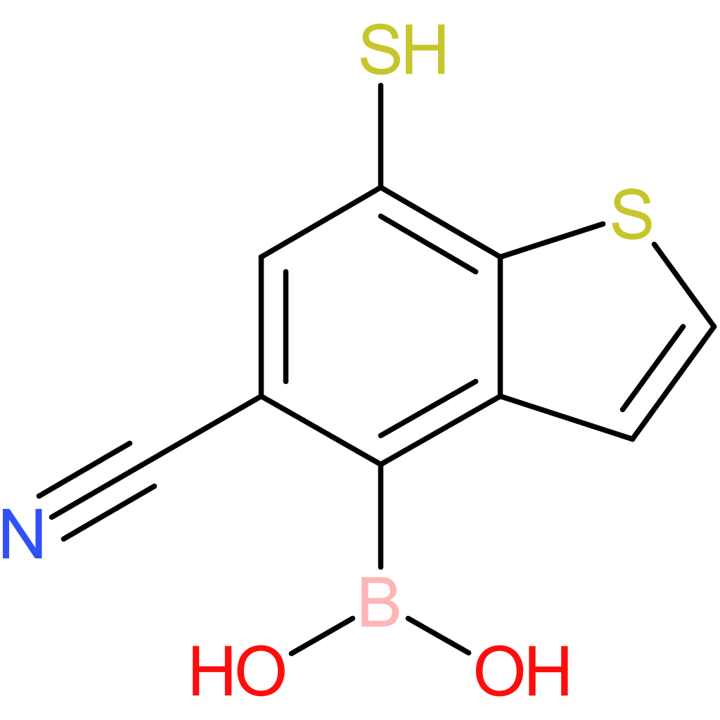 5-cyano-7-mercaptobenzothiophene-4-boronic acid
