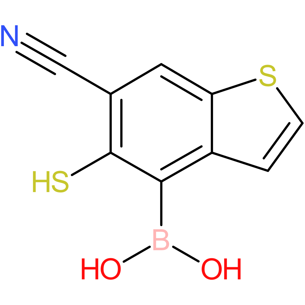 6-cyano-5-mercaptobenzothiophene-4-boronic acid