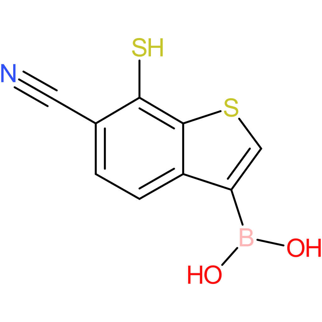6-cyano-7-mercaptobenzothiophene-3-boronic acid