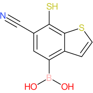 6-cyano-7-mercaptobenzothiophene-4-boronic acid