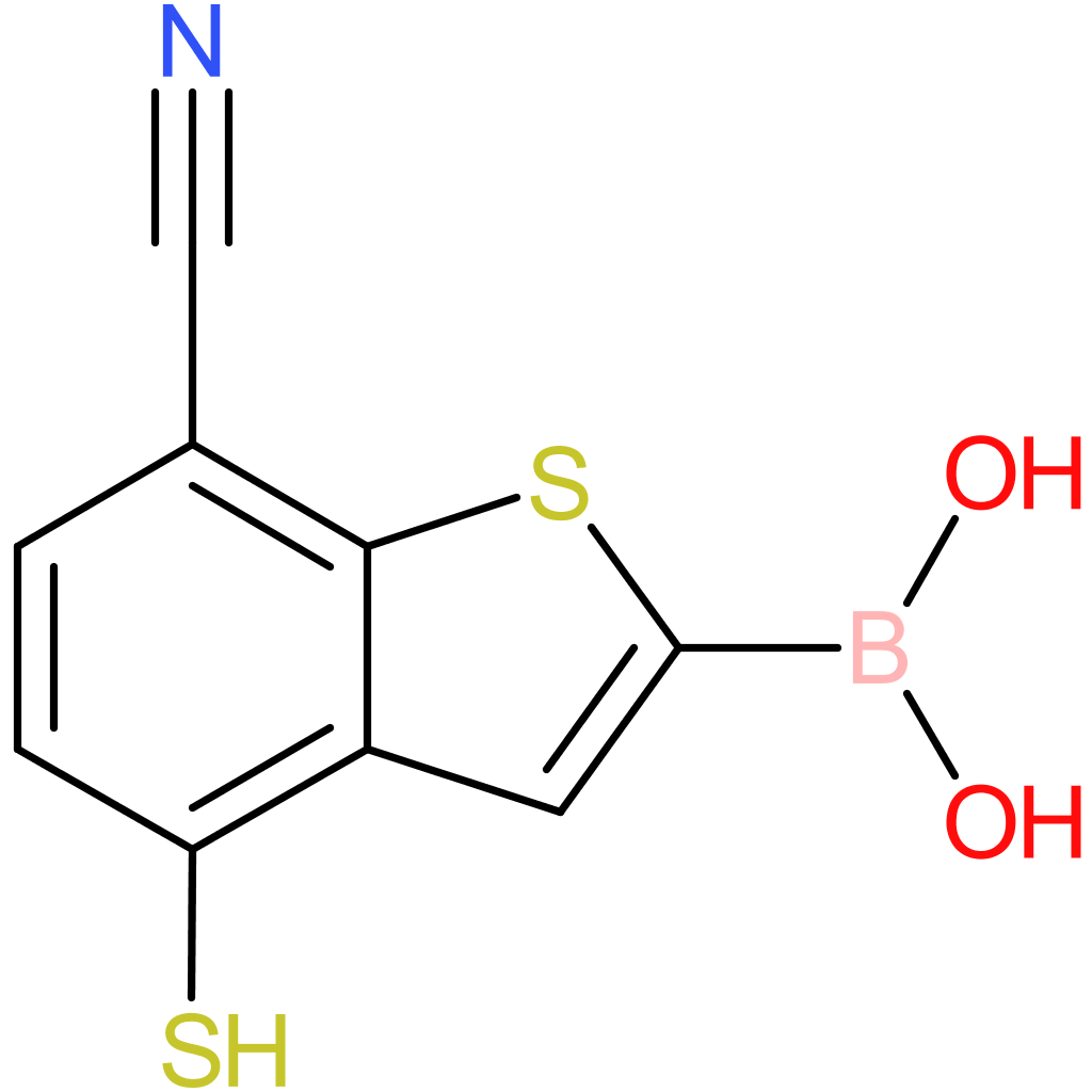 7-cyano-4-mercaptobenzothiophene-2-boronic acid