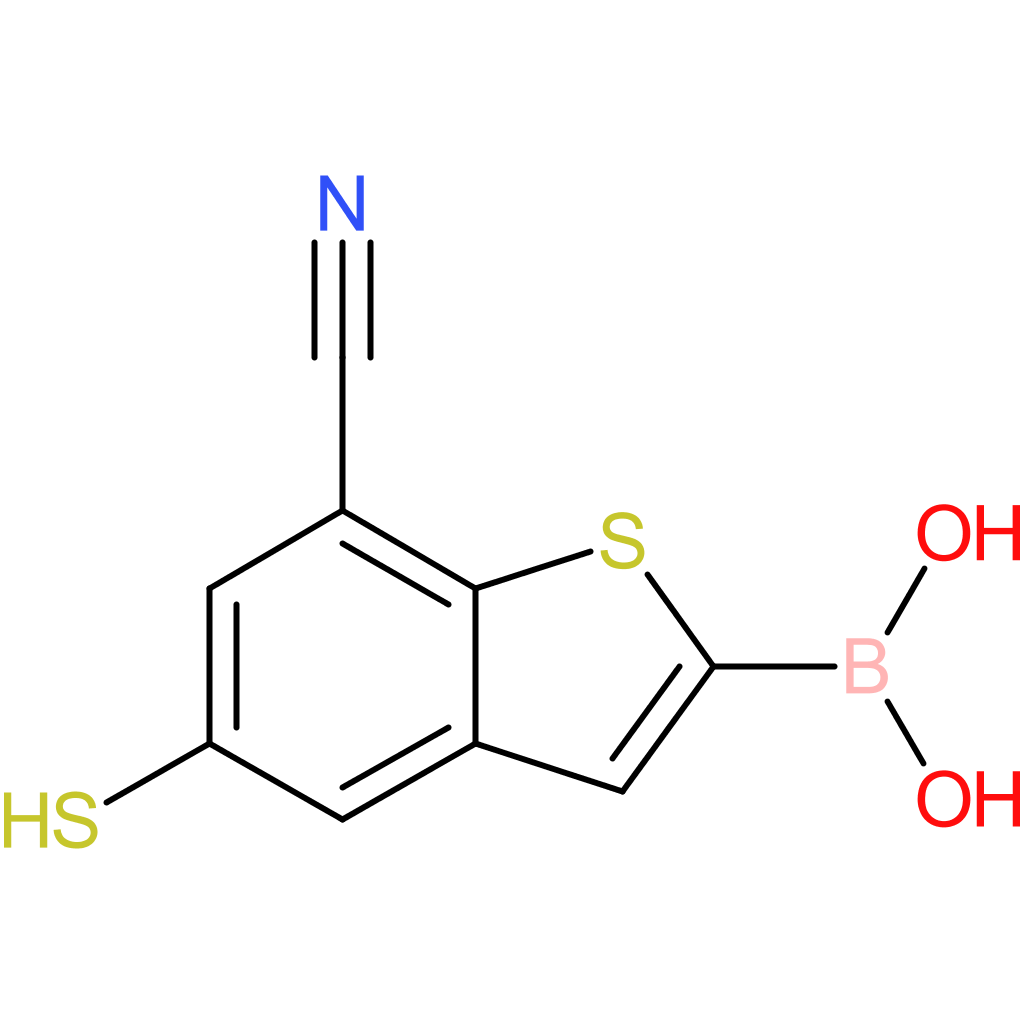 7-cyano-5-mercaptobenzothiophene-2-boronic acid