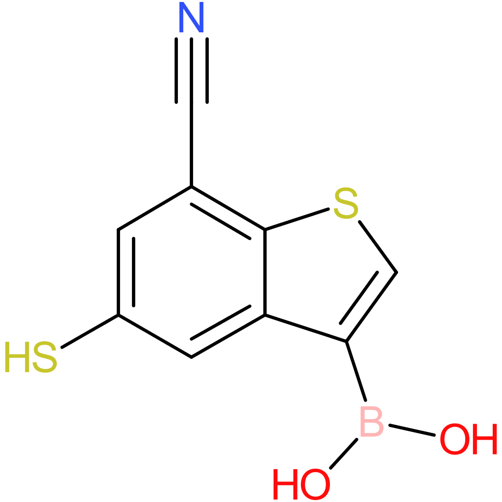 7-cyano-5-mercaptobenzothiophene-3-boronic acid