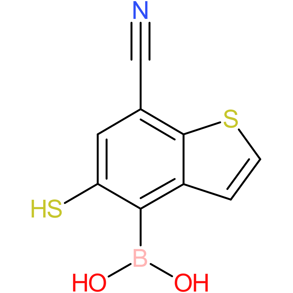 7-cyano-5-mercaptobenzothiophene-4-boronic acid