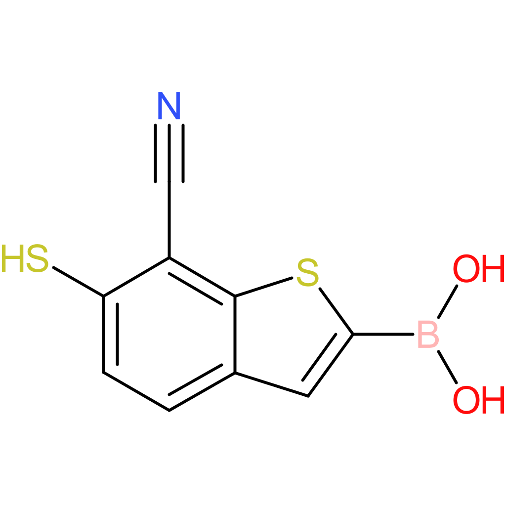 7-cyano-6-mercaptobenzothiophene-2-boronic acid