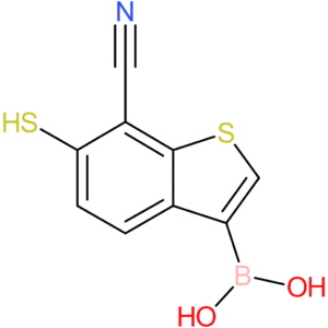 7-cyano-6-mercaptobenzothiophene-3-boronic acid