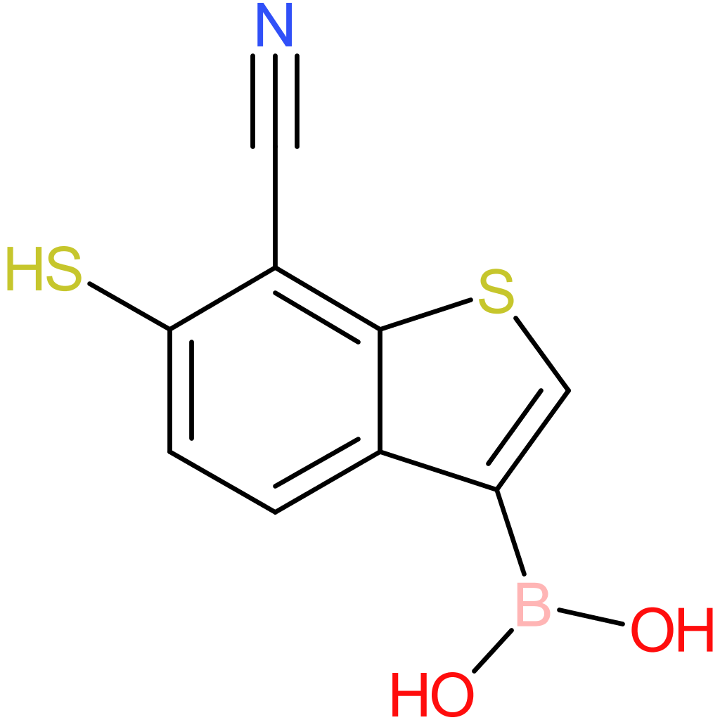 7-cyano-6-mercaptobenzothiophene-3-boronic acid