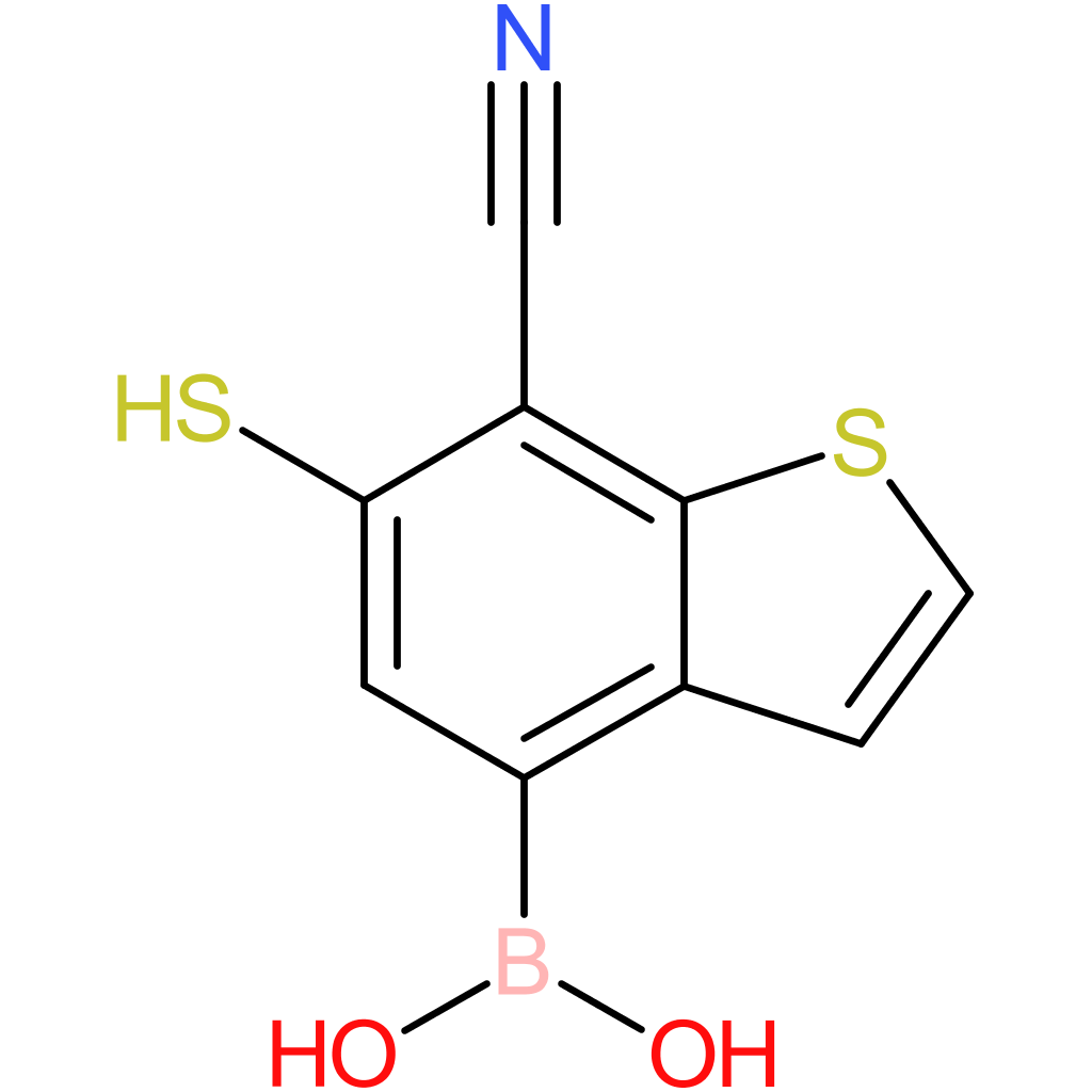 7-cyano-6-mercaptobenzothiophene-4-boronic acid