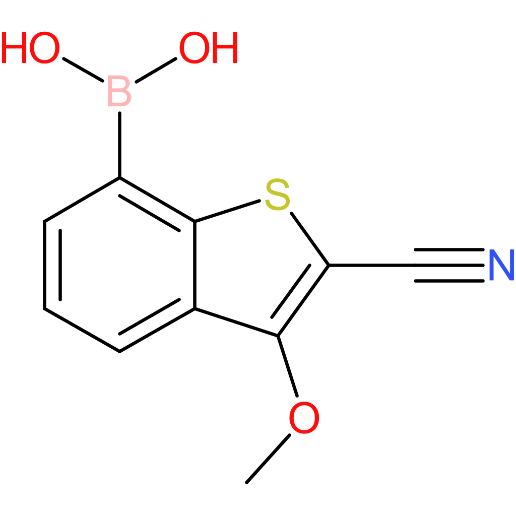 2-cyano-3-methoxybenzothiophene-7-boronic acid