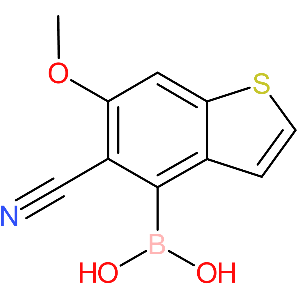 5-cyano-6-methoxybenzothiophene-4-boronic acid