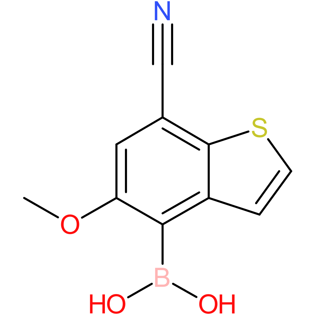 7-cyano-5-methoxybenzothiophene-4-boronic acid