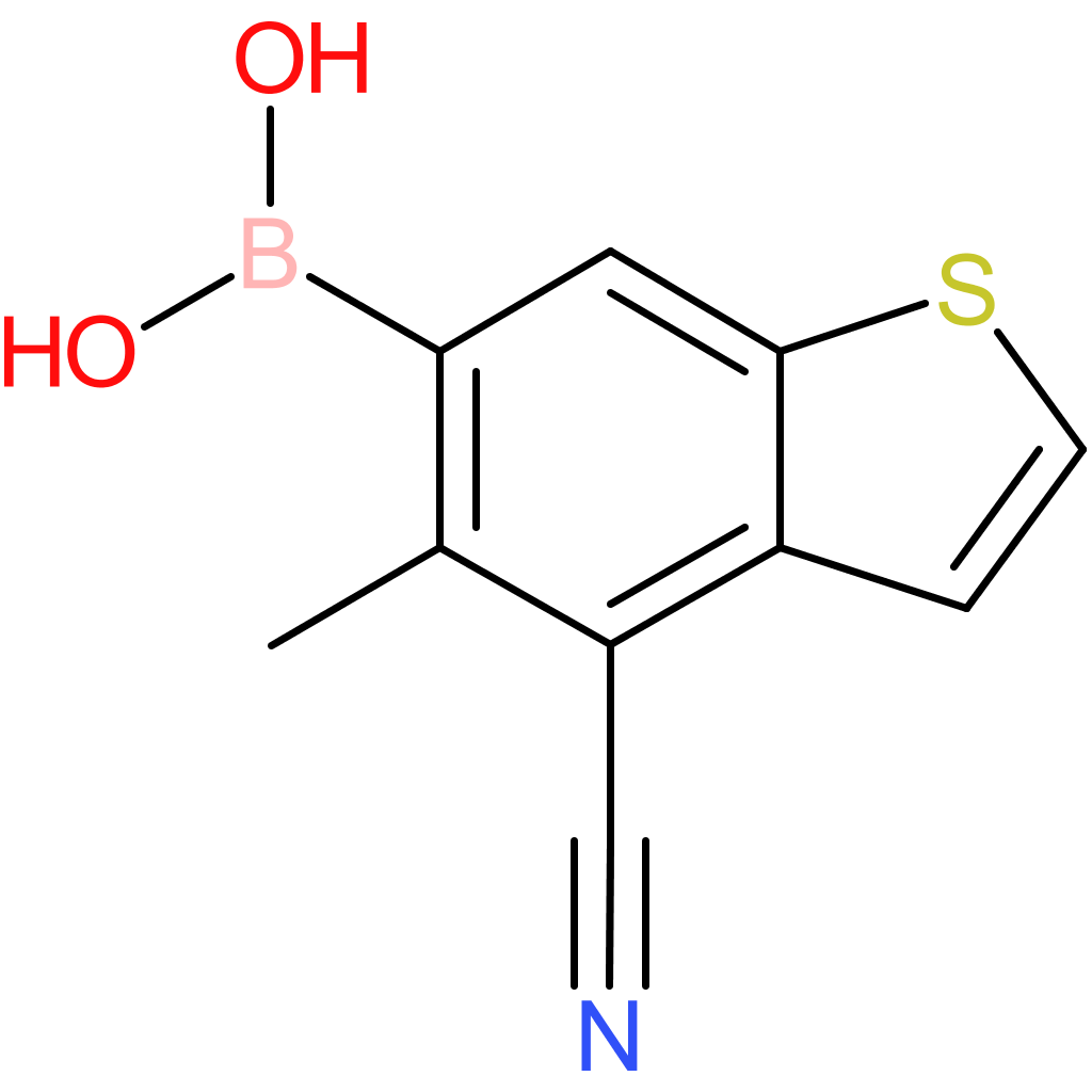 4-cyano-5-methylbenzothiophene-6-boronic acid