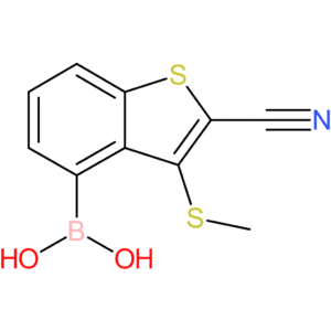 2-cyano-3-(methylthio)benzothiophene-4-boronic acid