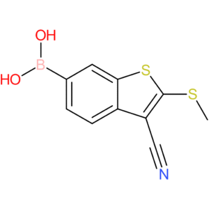 3-cyano-2-(methylthio)benzothiophene-6-boronic acid
