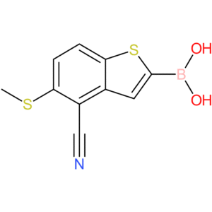 4-cyano-5-(methylthio)benzothiophene-2-boronic acid