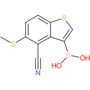 4-cyano-5-(methylthio)benzothiophene-3-boronic acid
