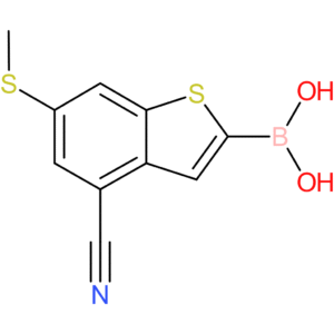 4-cyano-6-(methylthio)benzothiophene-2-boronic acid