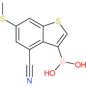 4-cyano-6-(methylthio)benzothiophene-3-boronic acid