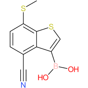 4-cyano-7-(methylthio)benzothiophene-3-boronic acid